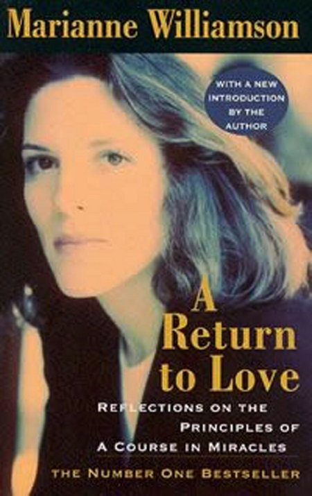 The cover of Marianne Williamson's book, 'A Return to Love'.